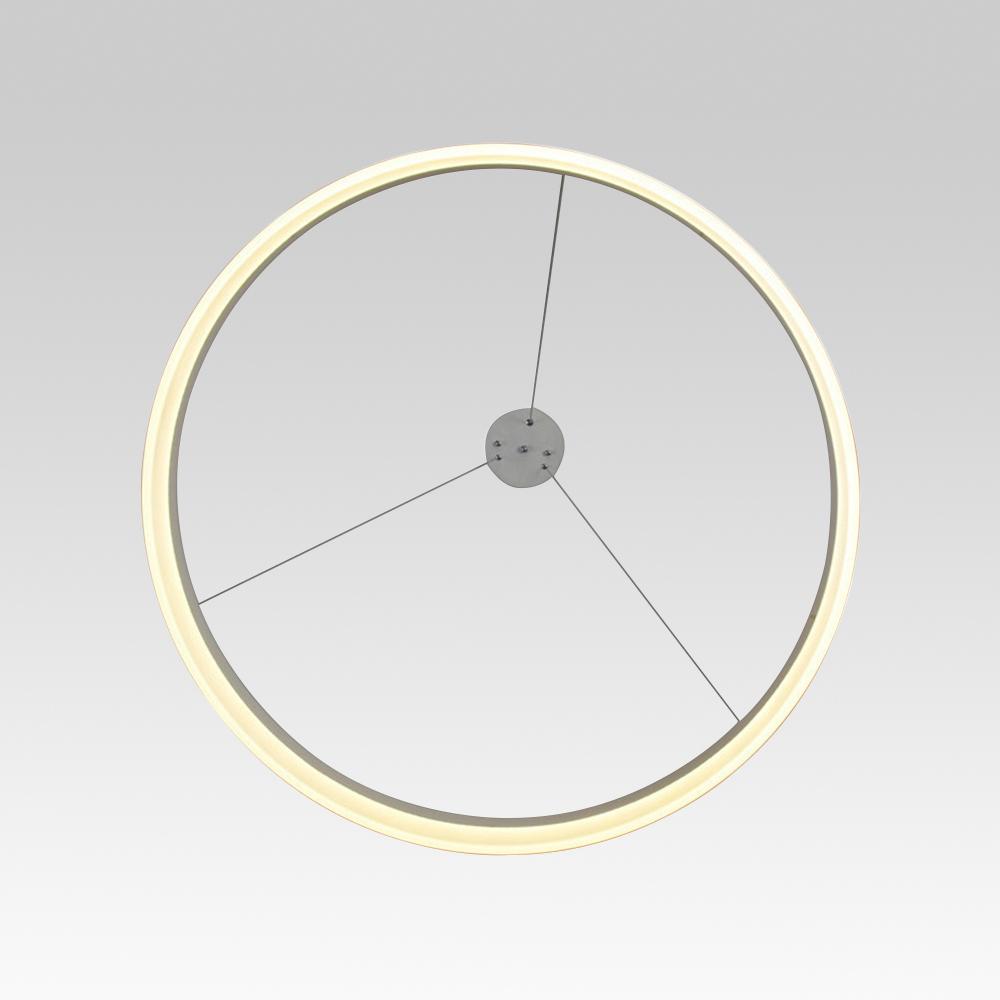 PendantLightie-Modern Minimalist Led Circle Light-Pendants-24 Inches-Warm White