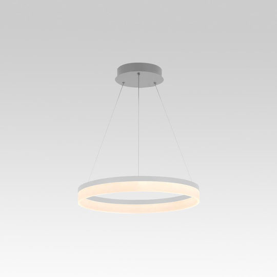 PendantLightie-Modern Minimalist Led Circle Light-Pendants-24 Inches-Warm White