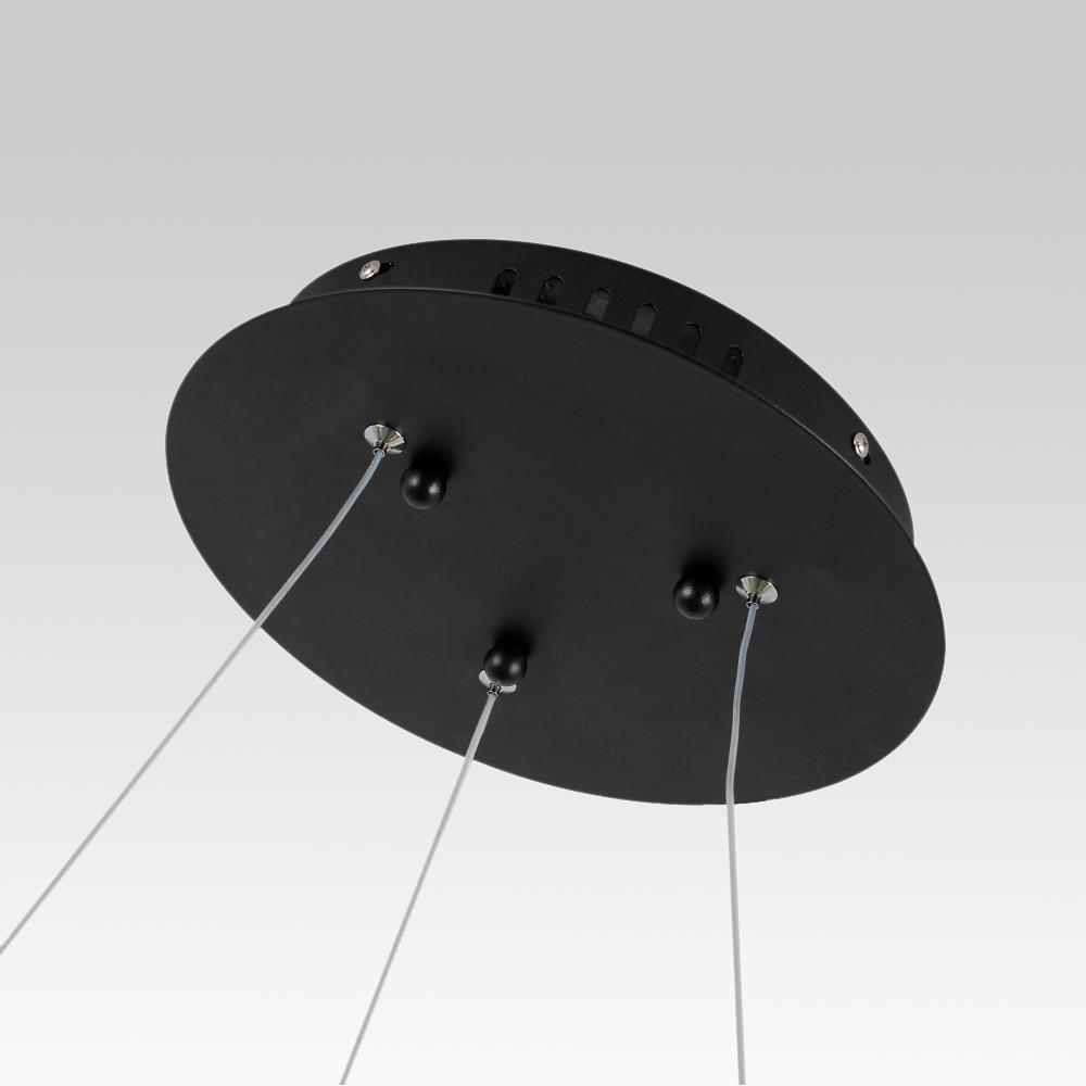 PendantLightie-Modern Minimalist Led Circle Light-Pendants-24 Inches-Warm White