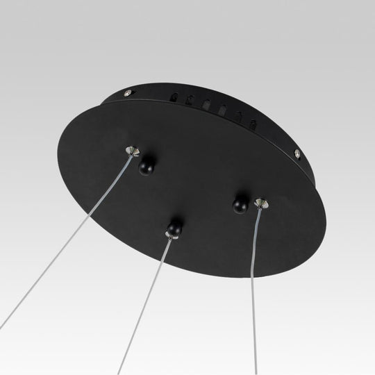 PendantLightie-Modern Minimalist Led Circle Light-Pendants-24 Inches-Warm White