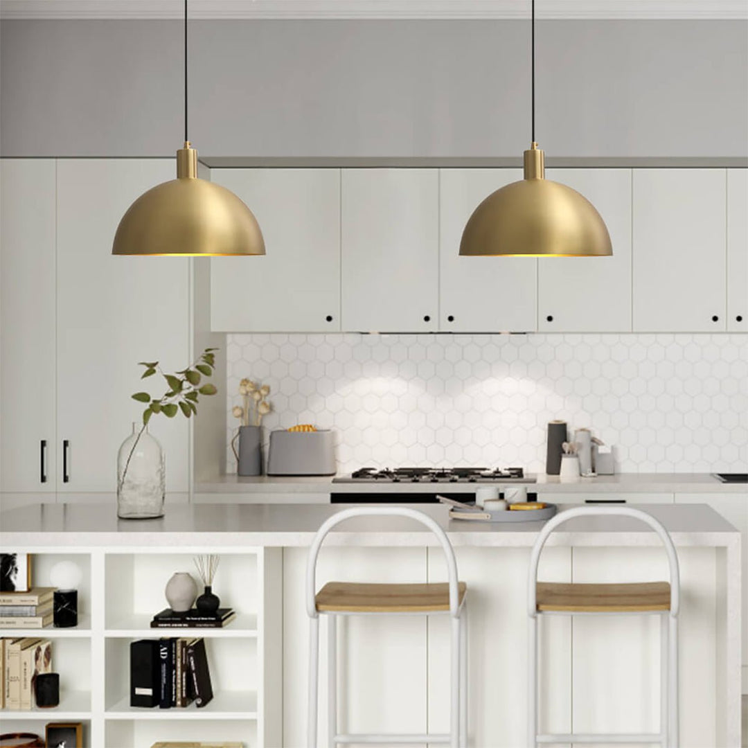 Pendantlightie-Modern Pendant Industrial Metal Dome Light-Pendants--