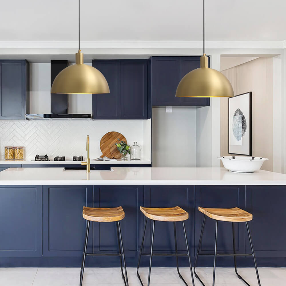 Pendantlightie-Modern Pendant Industrial Metal Dome Light-Pendants--