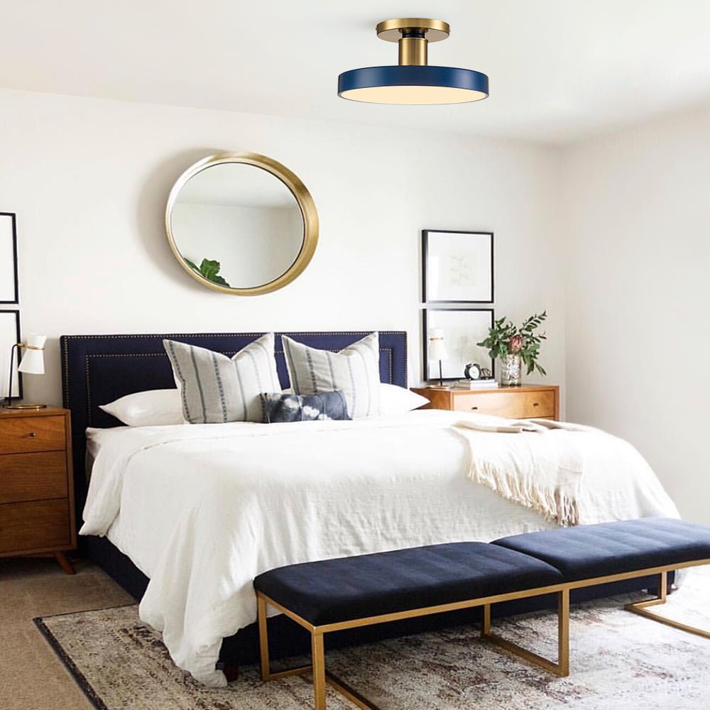 Pendantlightie-Modern Simple Round Led Semi Flush Mount-Semi Flush Mount--