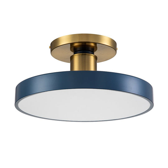 Pendantlightie-Modern Simple Round Led Semi Flush Mount-Semi Flush Mount--