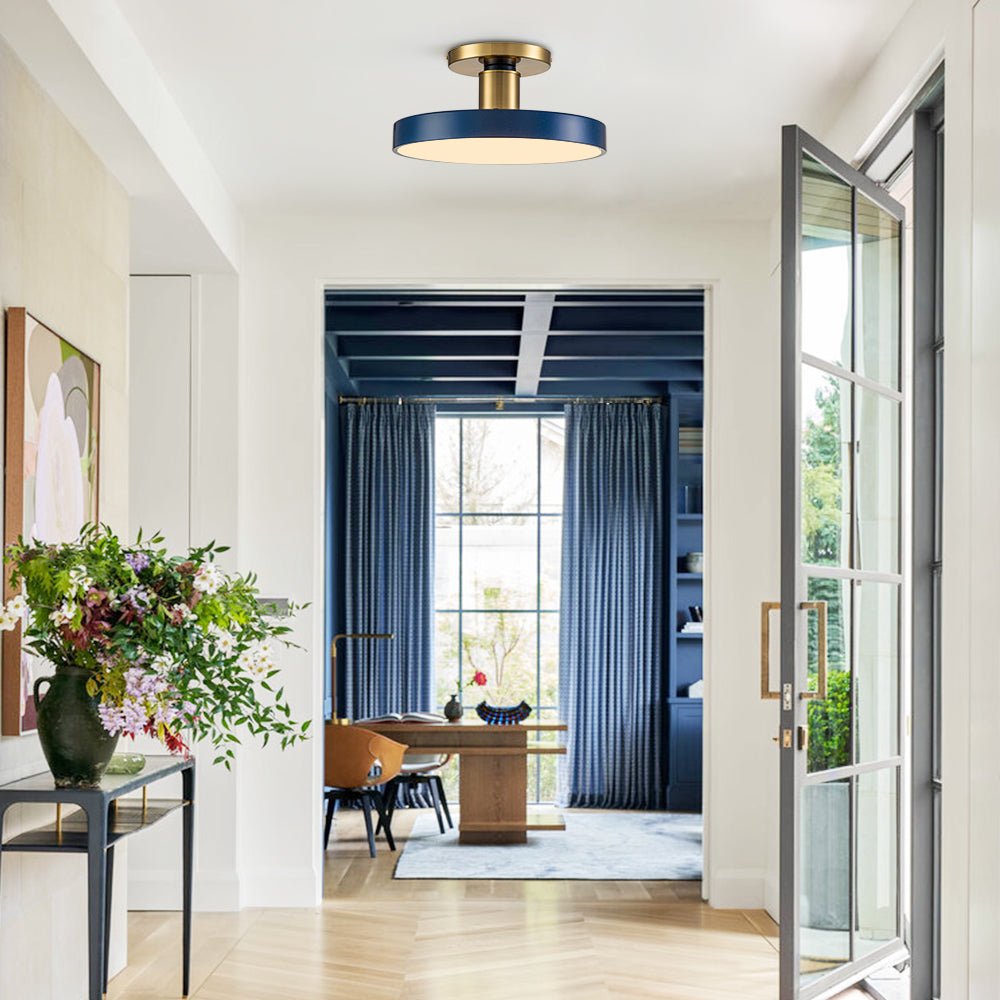 Pendantlightie-Modern Simple Round Led Semi Flush Mount-Semi Flush Mount--