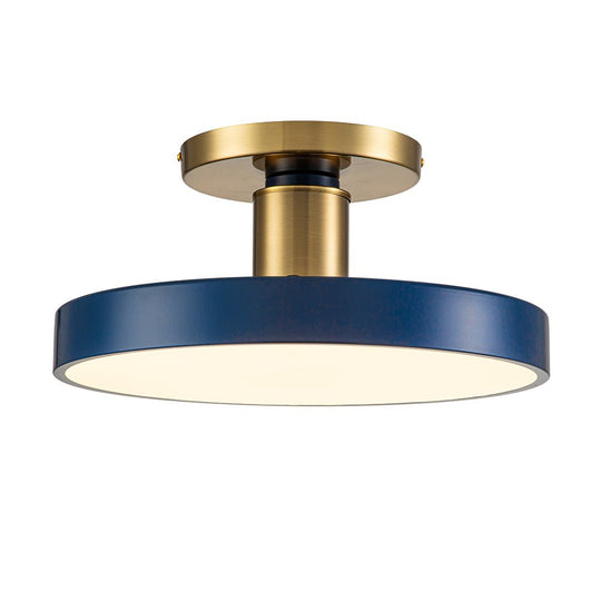 Pendantlightie-Modern Simple Round Led Semi Flush Mount-Semi Flush Mount--