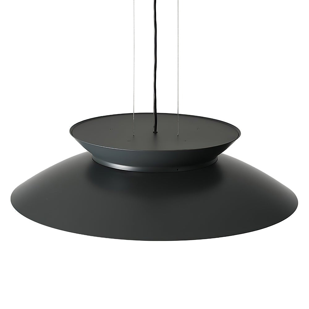 Pendantlightie-Nordic 1-Light Cone Led Saucer Pendant Light-Pendants-Cool White Light-White