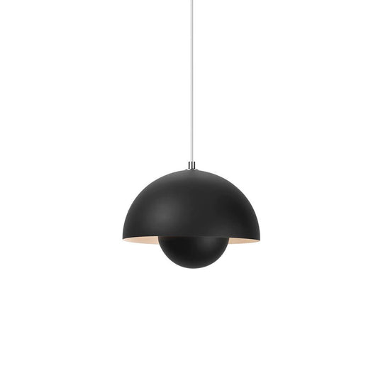 Pendantlightie-Nordic 1-Light Danish Design Flower Mushroom Pendant Light For Kitchen-Pendants-Black-