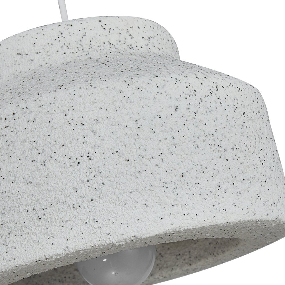 Pendantlightie-Nordic 1-Light Geometric Drum Wabi Sabi Pendant Light-Pendants-Light Gray-