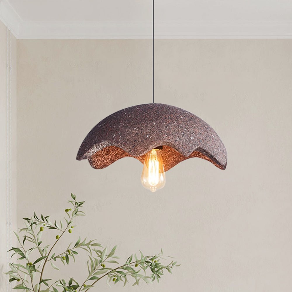 Pendantlightie-Nordic 1-Light Irregular Shape Wabi Sabi Pendant-Pendants-Red-