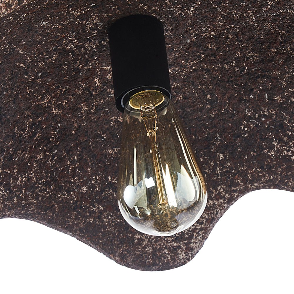 Pendantlightie-Nordic 1-Light Irregular Shape Wabi Sabi Pendant-Pendants-Rusty-