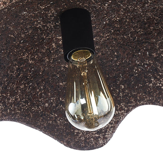 Pendantlightie-Nordic 1-Light Irregular Shape Wabi Sabi Pendant-Pendants-Rusty-