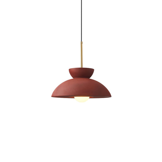 Pendantlightie-Nordic 1-Light Resin Dome Pendant For Kitchen Island-Pendants-Green-