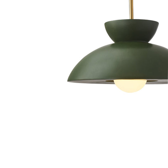 Pendantlightie-Nordic 1-Light Resin Dome Pendant For Kitchen Island-Pendants-Green-