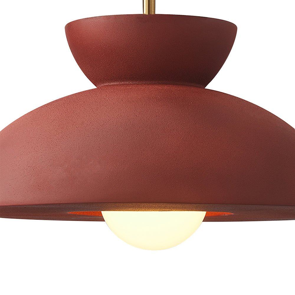Pendantlightie-Nordic 1-Light Resin Dome Pendant For Kitchen Island-Pendants-Green-
