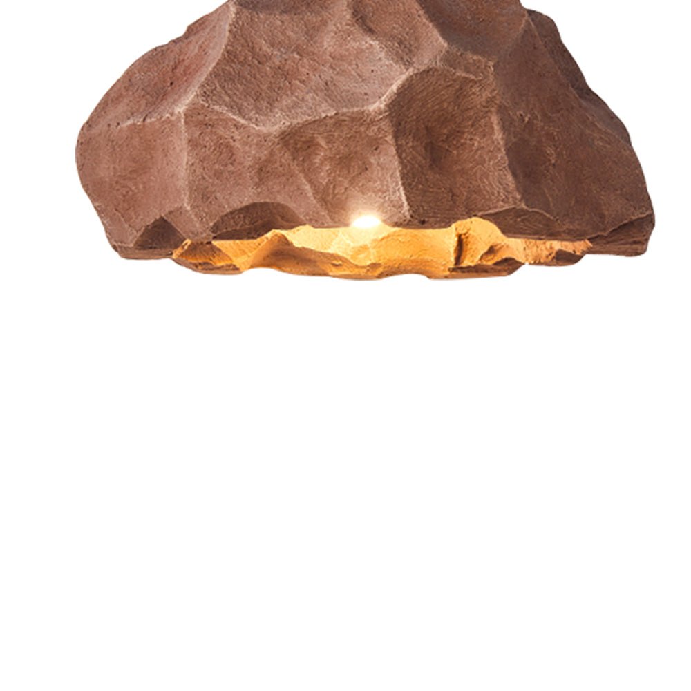 Pendantlightie-Nordic 1-Light Rock Shape Pendant Light-Pendants-White-