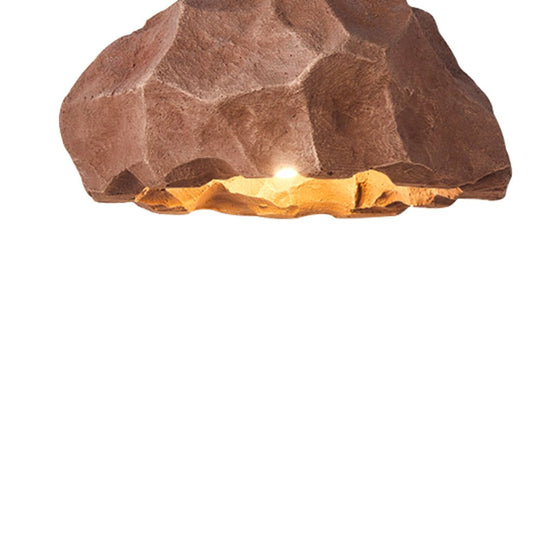 Pendantlightie-Nordic 1-Light Rock Shape Pendant Light-Pendants-White-