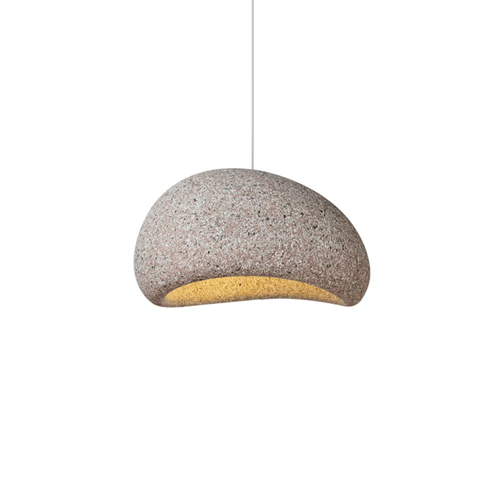 Pendantlightie-Nordic 1-Light Speckled Wabi Sabi Handmade Pendant Light-Pendants-Small-Spots Dark Red