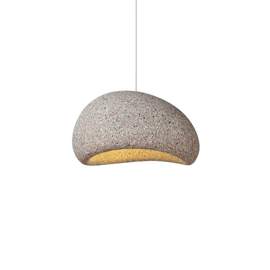 Pendantlightie-Nordic 1-Light Speckled Wabi Sabi Handmade Pendant Light-Pendants-Small-Spots Dark Red