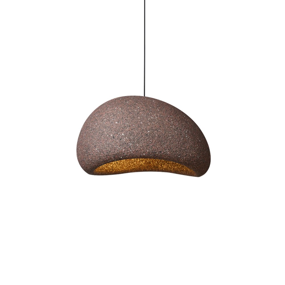 Pendantlightie-Nordic 1-Light Speckled Wabi Sabi Handmade Pendant Light-Pendants-Small-Spots Dark Red