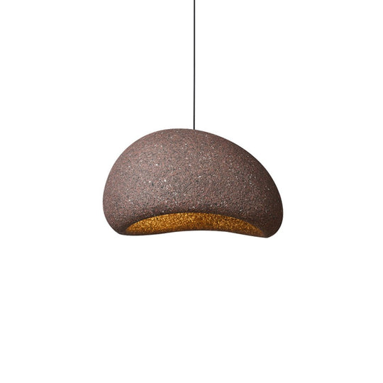 Pendantlightie-Nordic 1-Light Speckled Wabi Sabi Handmade Pendant Light-Pendants-Small-Spots Dark Red
