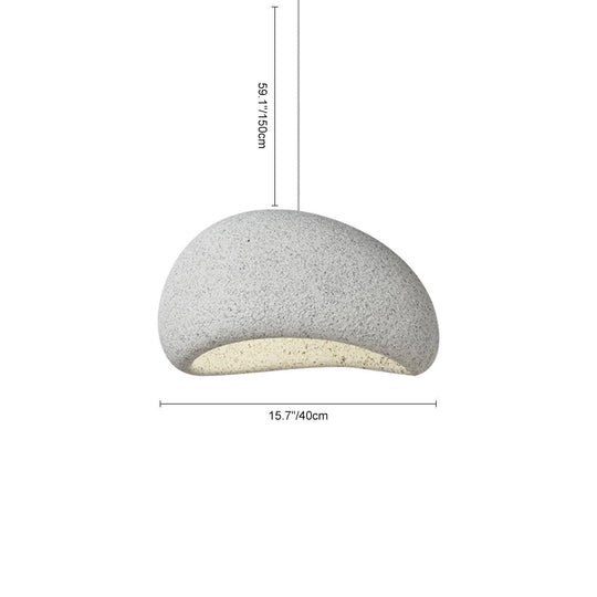 Pendantlightie-Nordic 1-Light Speckled Wabi Sabi Handmade Pendant Light-Pendants-Small-Spots Light Gray