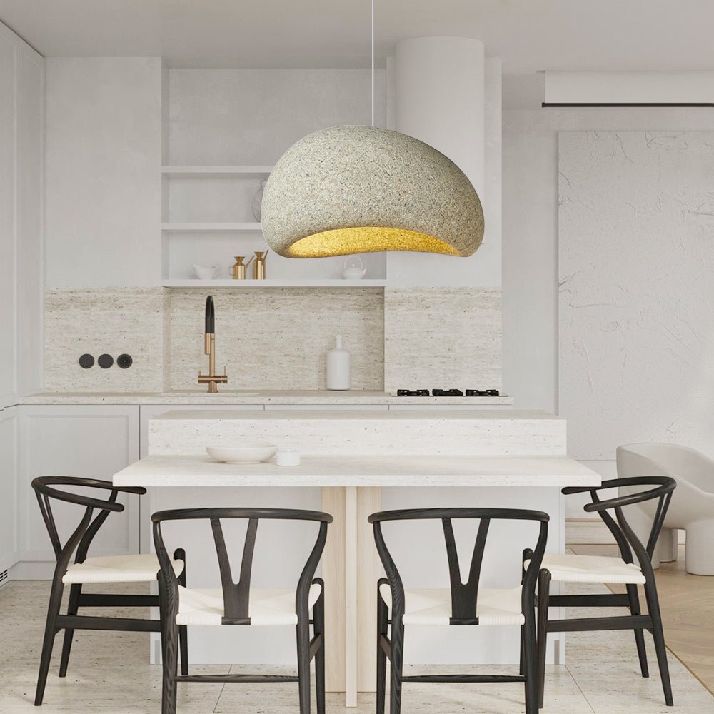 Pendantlightie-Nordic 1-Light Speckled Wabi Sabi Handmade Pendant Light-Pendants-Small-Spots Yellow