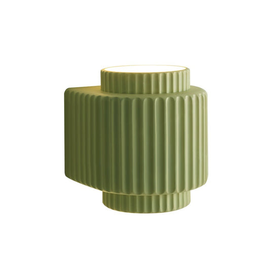 Pendantlightie-Nordic Cream Style 1-Light Cylinder Layer Wall Light-Wall Light-Green-