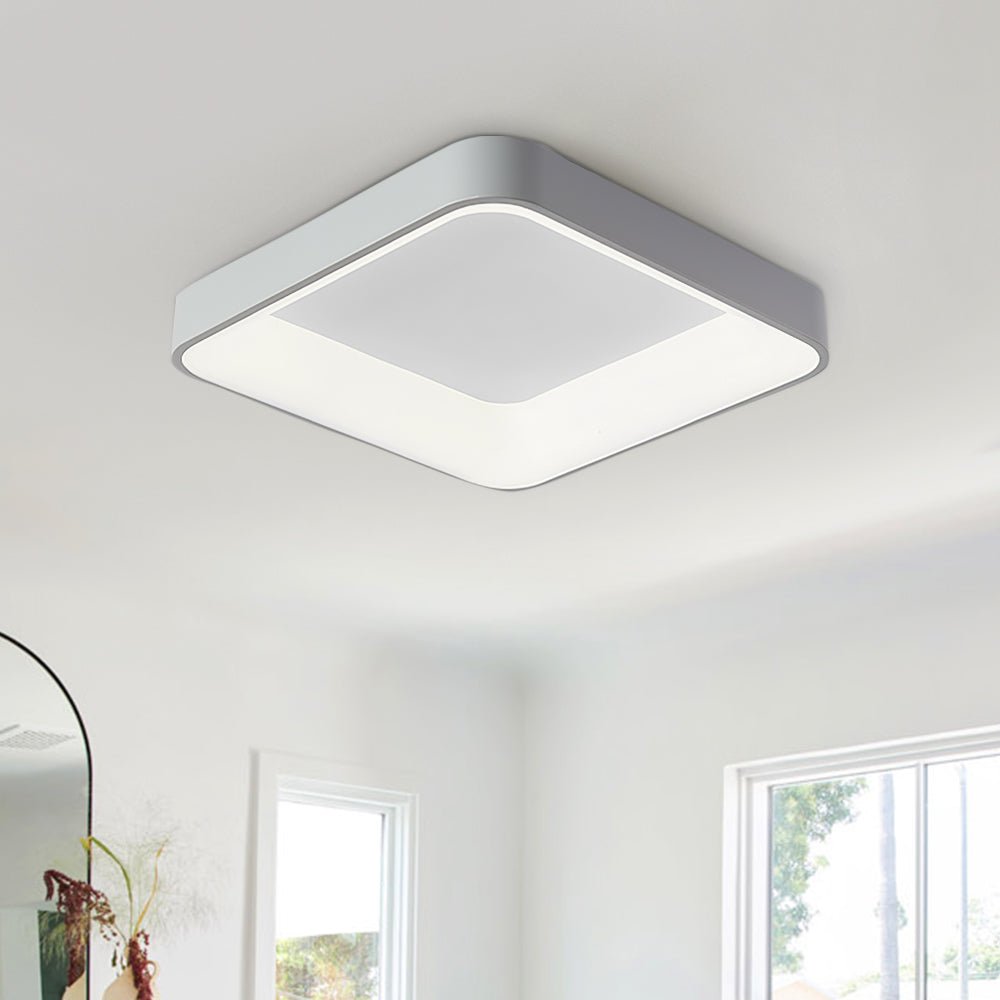 Nordic Flat Square Led Ceiling Light Low Profile Flush Mount