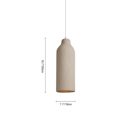 Pendantlightie-Nordic Geometric Column Vase Shaped Pendant Light For Dining Room-Pendants-S-