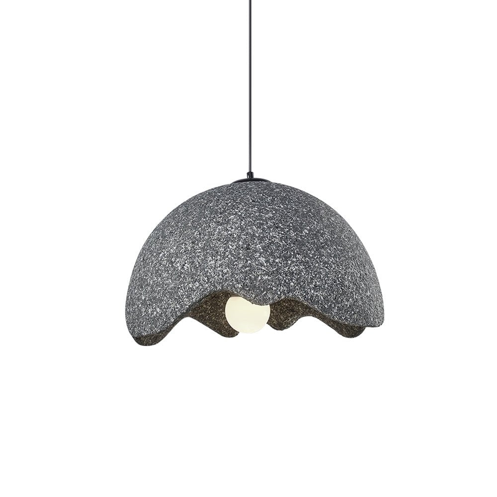 Pendantlightie-Nordic Handmade 1-Light Speckled Dome Wabi Sabi Pendant-Pendants-Light Gray-