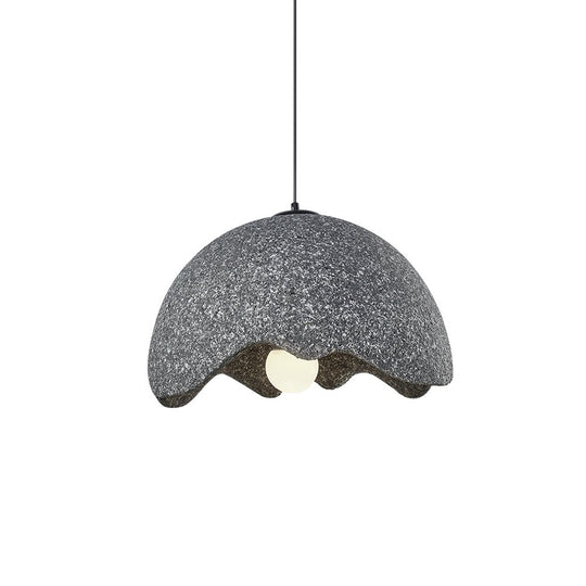 Pendantlightie-Nordic Handmade 1-Light Speckled Dome Wabi Sabi Pendant-Pendants-Light Gray-