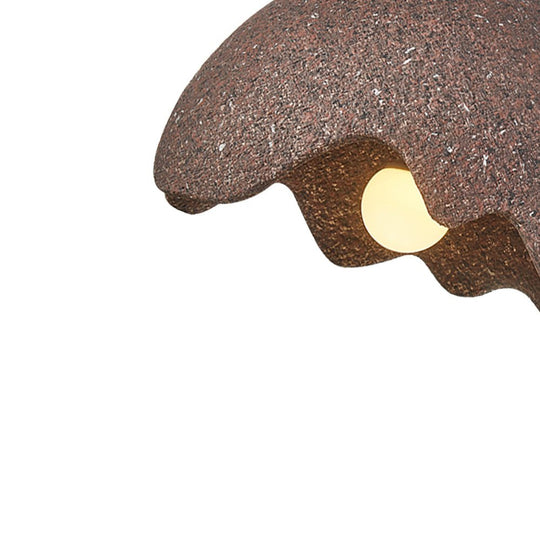 Pendantlightie-Nordic Handmade 1-Light Speckled Dome Wabi Sabi Pendant-Pendants-Light Gray-