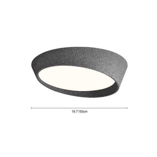 Pendantlightie-Nordic Led Half Moon Shaped Flush Ceiling Light For Living Room-Flush Mount-Black-Warm White Light