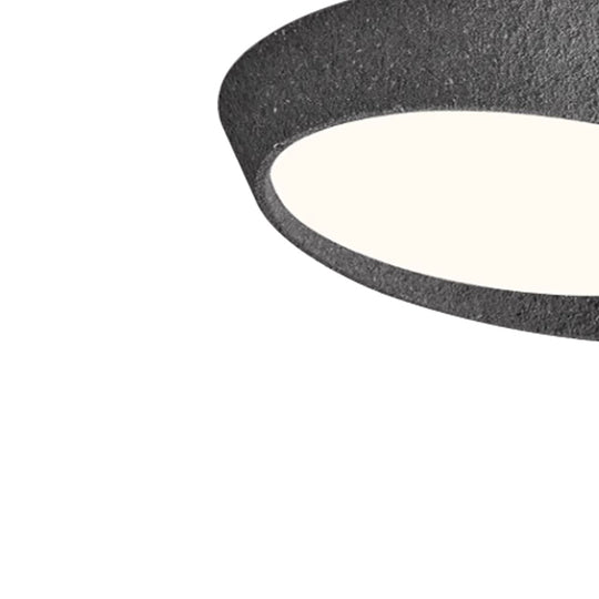 Pendantlightie-Nordic Led Half Moon Shaped Flush Ceiling Light For Living Room-Flush Mount-Black-Warm White Light