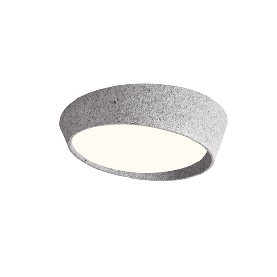 Pendantlightie-Nordic Led Half Moon Shaped Flush Ceiling Light For Living Room-Flush Mount-Black-Warm White Light