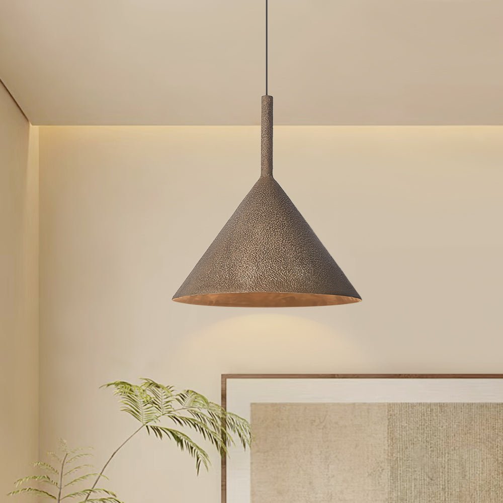 Pendantlightie-Retro 1-Light Metal Cone Pendant Light For Dining Table-Pendants--