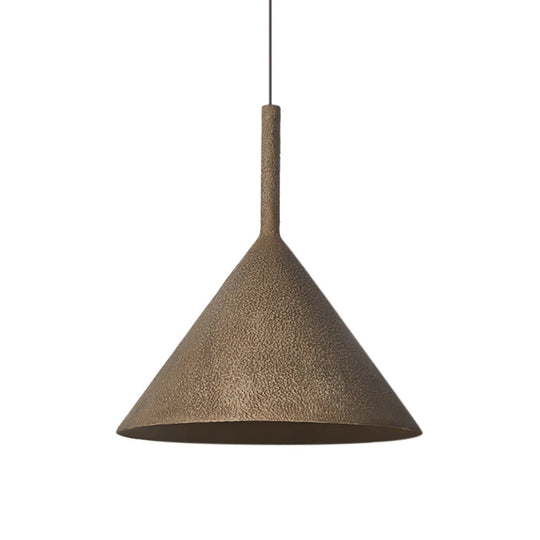 Pendantlightie-Retro 1-Light Metal Cone Pendant Light For Dining Table-Pendants--