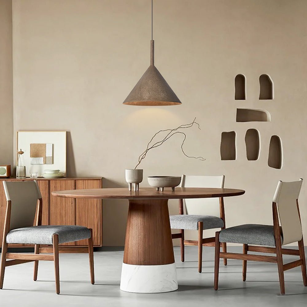 Pendantlightie-Retro 1-Light Metal Cone Pendant Light For Dining Table-Pendants--