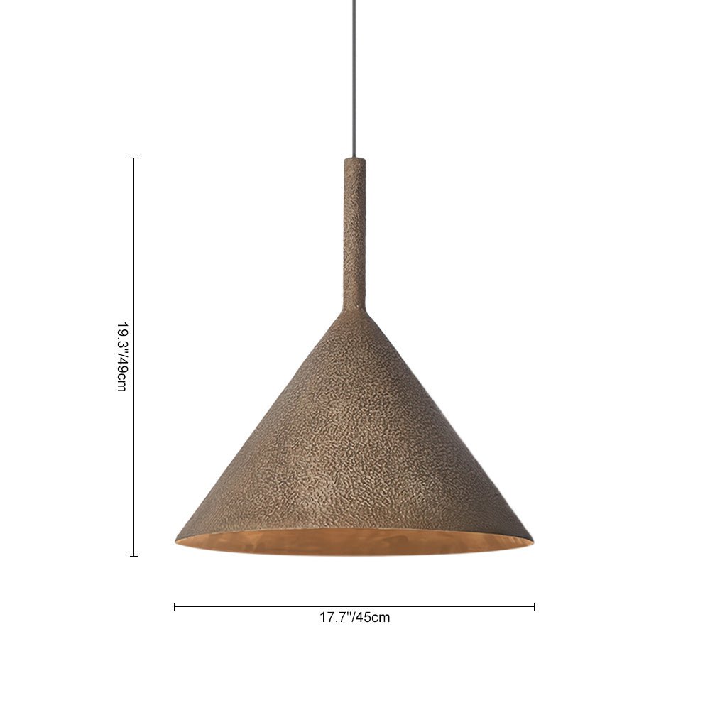 Pendantlightie-Retro 1-Light Metal Cone Pendant Light For Dining Table-Pendants--