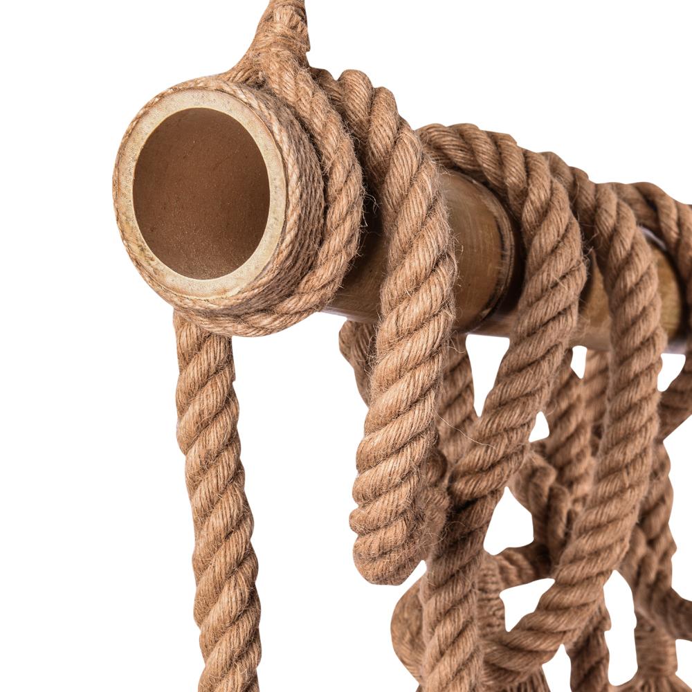 PendantLightie-Rustic Farmhouse Rope Pendant Light-Chandeliers-6Lt-