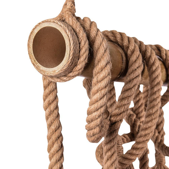 PendantLightie-Rustic Farmhouse Rope Pendant Light-Chandeliers-6Lt-