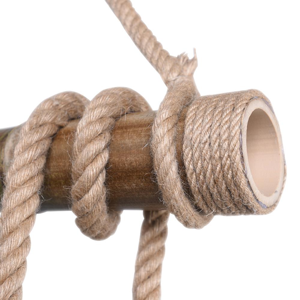 PendantLightie-Rustic Farmhouse Rope Pendant Light-Chandeliers-6Lt-