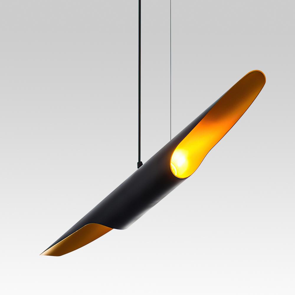 PendantLightie-Single Pipe Contemporary Pendant Lights-Pendants-23 Inches-
