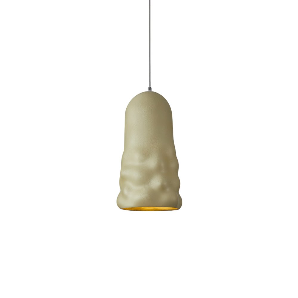 Pendantlightie-Stylish 1-Light Wabi Sabi Bell Pendant For Dining Room--Black-