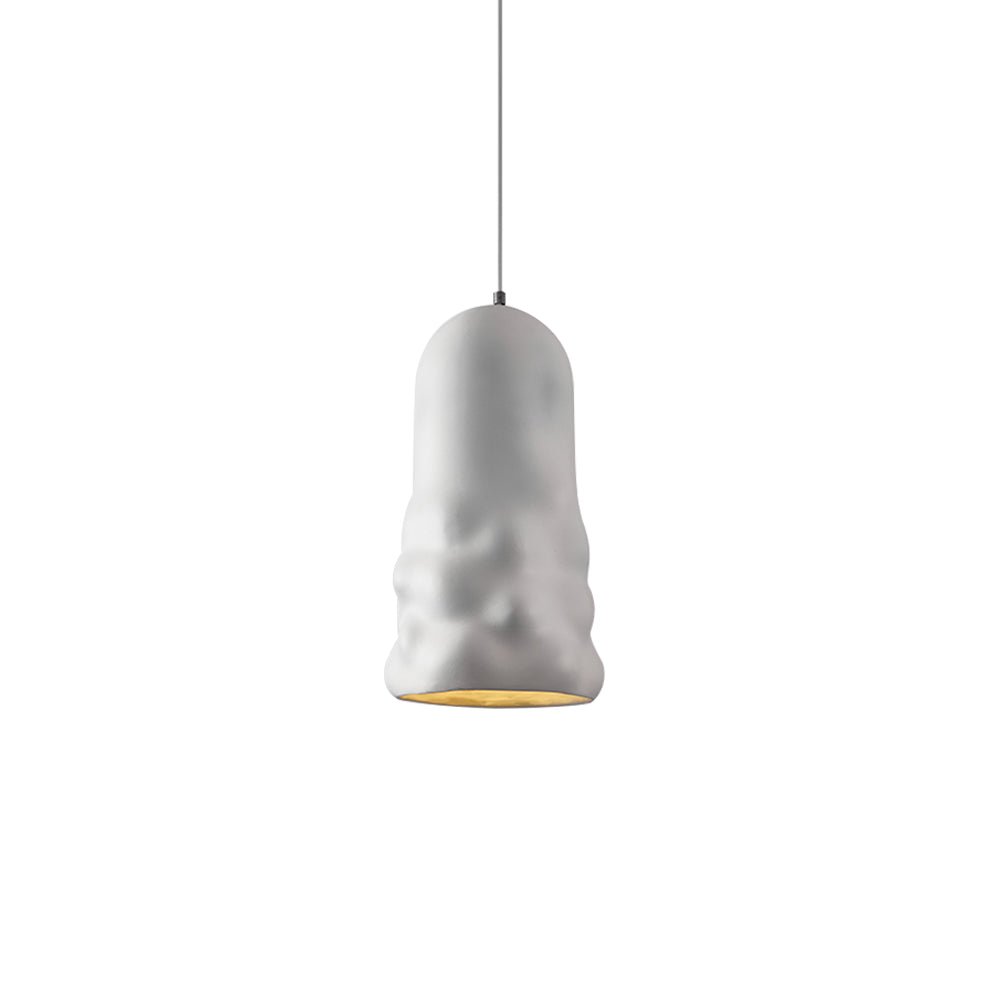 Pendantlightie-Stylish 1-Light Wabi Sabi Bell Pendant For Dining Room--Black-