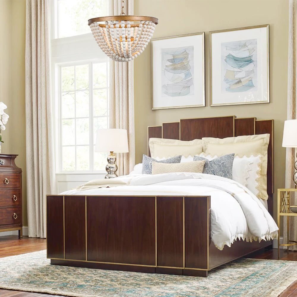 Pendantlightie-Vintage Bohemian 3-Light Wood Beaded Chandelier-Chandeliers--