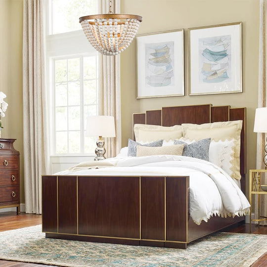 Pendantlightie-Vintage Bohemian 3-Light Wood Beaded Chandelier-Chandeliers--