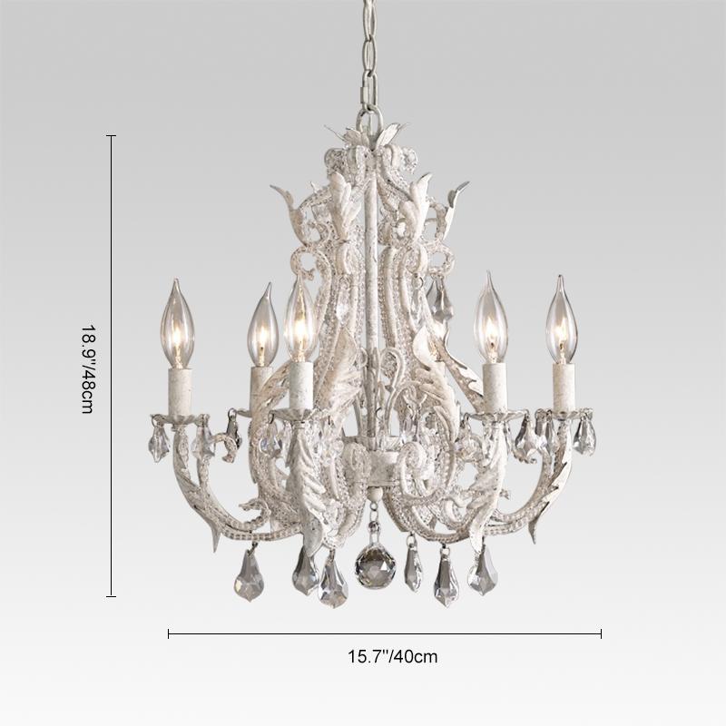 Pendantlightie-Vintage Luxury Crystal Chandelier-Chandeliers-Gray-