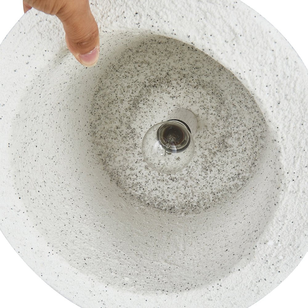 Pendantlightie-Wabi Sabi 1-Light Bell Shaped Cylinder Pendant Light For Bedroom-Pendants-Light Gray-